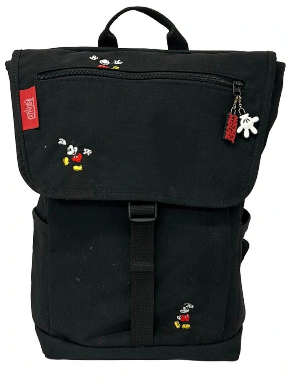 Manhattan Portage Black Red Multi Nylon Backpack